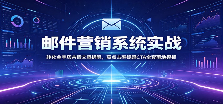 邮件营销系统实战：转化金字塔共情文案拆解，高点击率标题CTA全套落地模板-MFXUI中国站