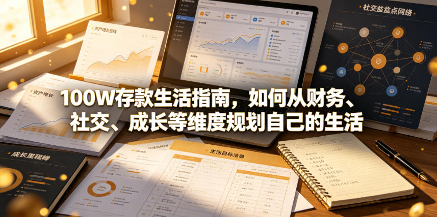 付费文章：100W存款生活指南，如何从财务、社交、成长等维度规划自己的生活-MFXUI中国站