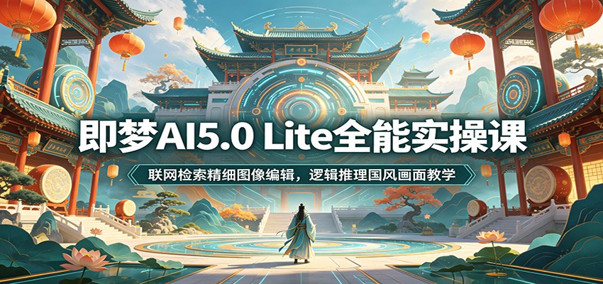 即梦AI5.0 Lite全能实操课：联网检索精细图像编辑，逻辑推理国风画面教学-MFXUI中国站