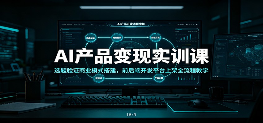 AI产品变现实训课：选题验证商业模式搭建，前后端开发平台上架全流程教学-MFXUI中国站