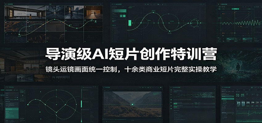 导演级AI短片创作特训营：镜头运镜画面统一控制，十余类商业短片完整实操教学(更新)-MFXUI中国站