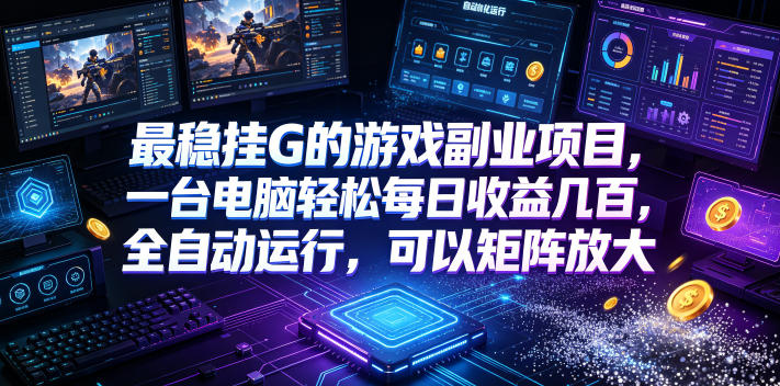 AI游戏全自动挂机项目，单号日入100左右，可矩阵放大！-MFXUI中国站