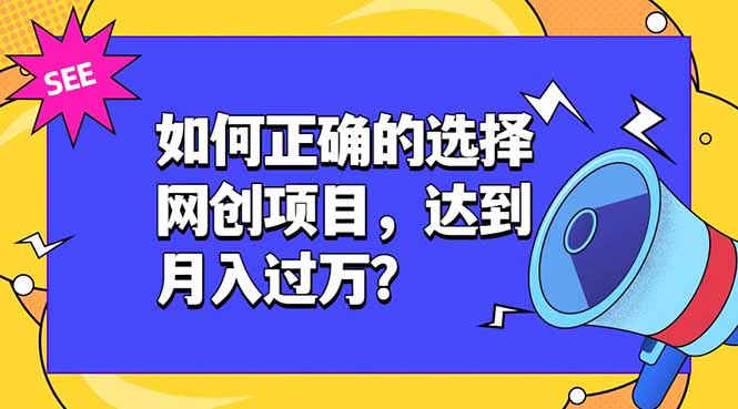 如何正确的选择网创项目，达到月入过万？，本课程教你正确选择项目。-MFXUI中国站
