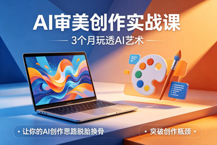 AI审美创作实战课，3个月玩透AI艺术，让你的AI创作思路脱胎换骨，突破创作瓶颈(更新0706)-MFXUI中国站