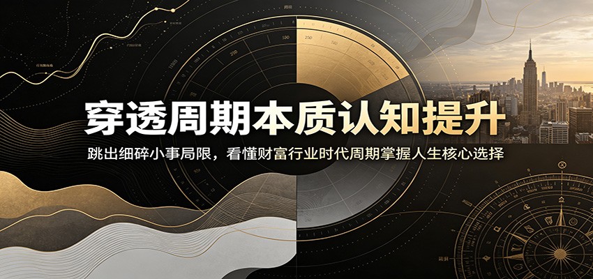 穿透周期本质认知提升：跳出细碎小事局限，看懂财富行业时代周期掌握人生核心选择-MFXUI中国站