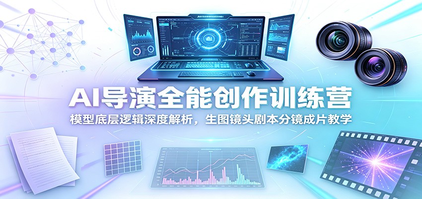 AI导演全能创作训练营:模型底层逻辑深度解析,生图镜头剧本分镜成片教学-MFXUI中国站