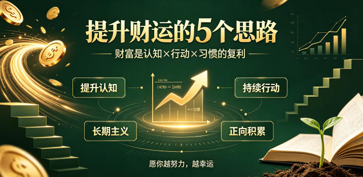 付费文章：提升财运的5个思路——财富是认知x行动x习惯的复利，愿你越努力，越幸运-MFXUI中国站
