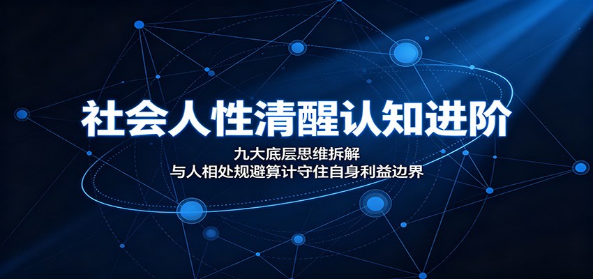 社会人性清醒认知进阶:九大底层思维拆解,与人相处规避算计守住自身利益边界-MFXUI中国站