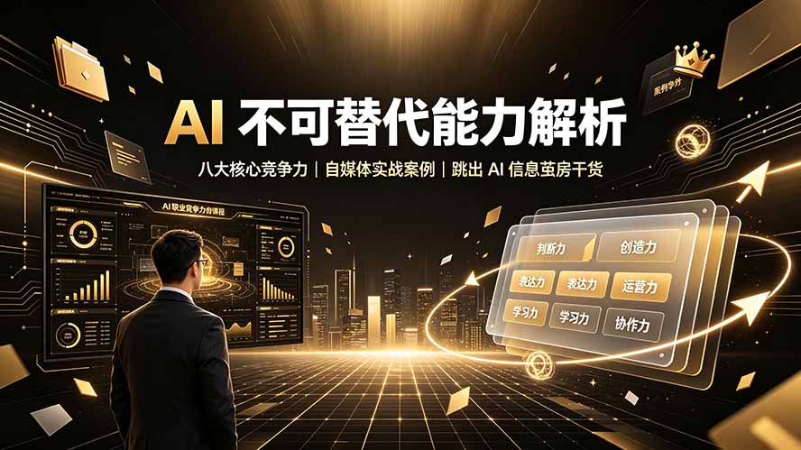 付费文章:AI 不可替代能力解析▸八大核心竞争力|自媒体实战案例|跳出 AI 信息茧房干货-MFXUI中国站