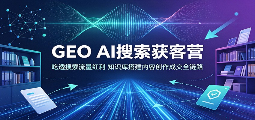 GEO AI搜索获客营:吃透搜索流量红利,知识库搭建内容创作成交全链路-MFXUI中国站