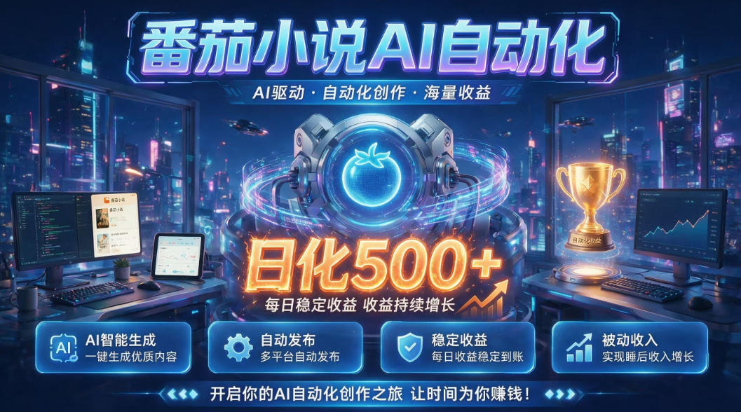 小白可做番茄AI,居家轻创业,每日稳赚500➕,普通人低门槛轻松线上增收【揭秘】-MFXUI中国站