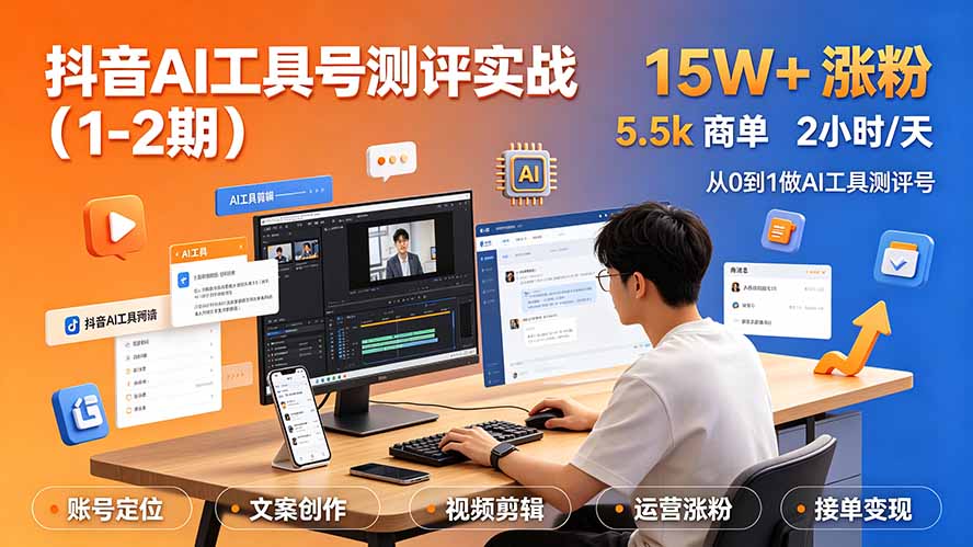 抖音AI工具号测评实战(1-2期-MFXUI中国站