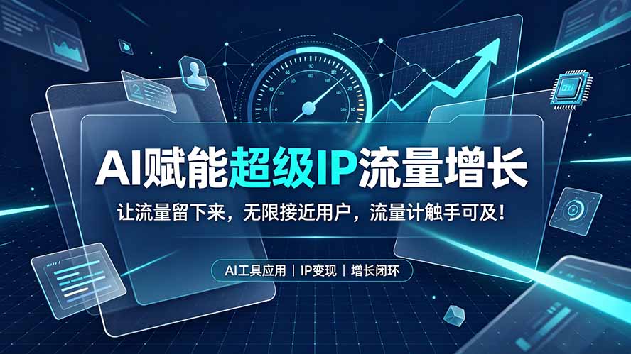 AI赋能超级IP流量增长:让流量留下来,无限接近用户,流量计触手可及!-MFXUI中国站