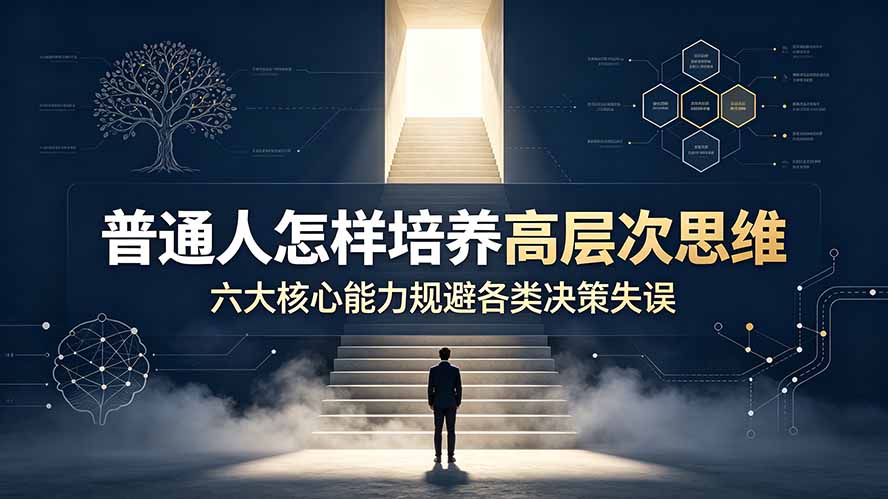 付费文章:普通人怎样培养高层次思维,六大核心能力规避各类决策失误-MFXUI中国站