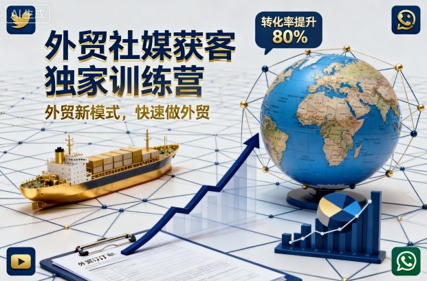 外贸社媒获客独家训练营，外贸新模式，快速做外贸(更新26年07月27日)-MFXUI中国站
