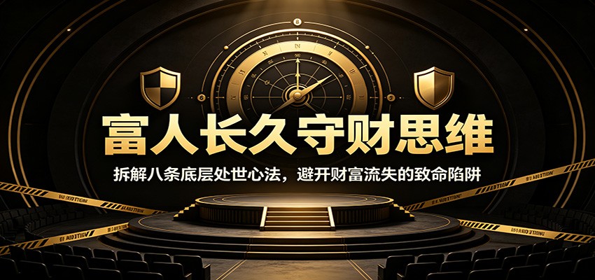 富人长久守财思维：拆解八条底层处世心法，避开财富流失的致命陷阱-MFXUI中国站
