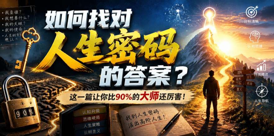 付费文章:如何找对人生密码的答案?这一篇让你比90%的大师还厉害!-MFXUI中国站