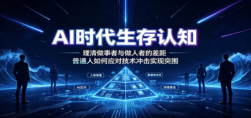 AI时代生存认知：理清做事者与做人者的差距，普通人如何应对技术冲击实现突围-MFXUI中国站