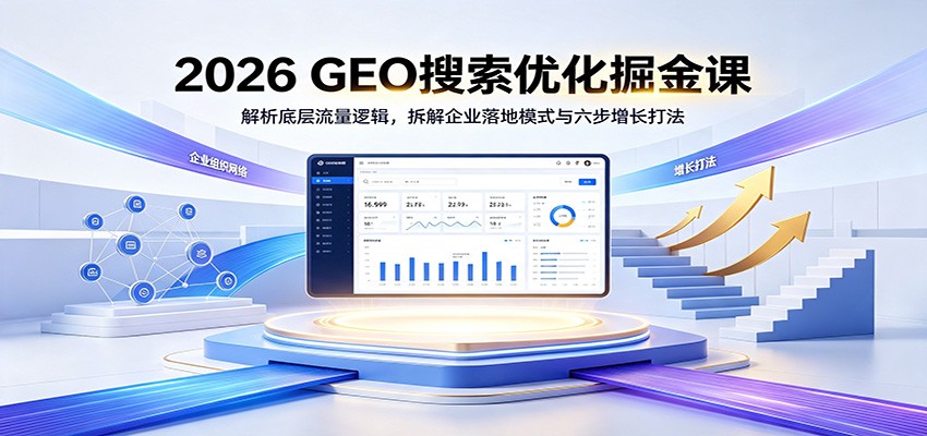 2026 GEO搜索优化掘金课：解析底层流量逻辑，拆解企业落地模式与六步增长打法-MFXUI中国站