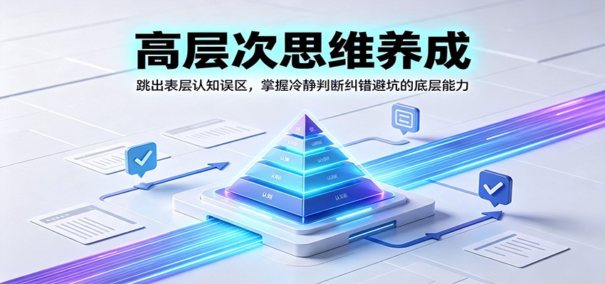 高层次思维养成：跳出表层认知误区，掌握冷静判断纠错避坑的底层能力-MFXUI中国站