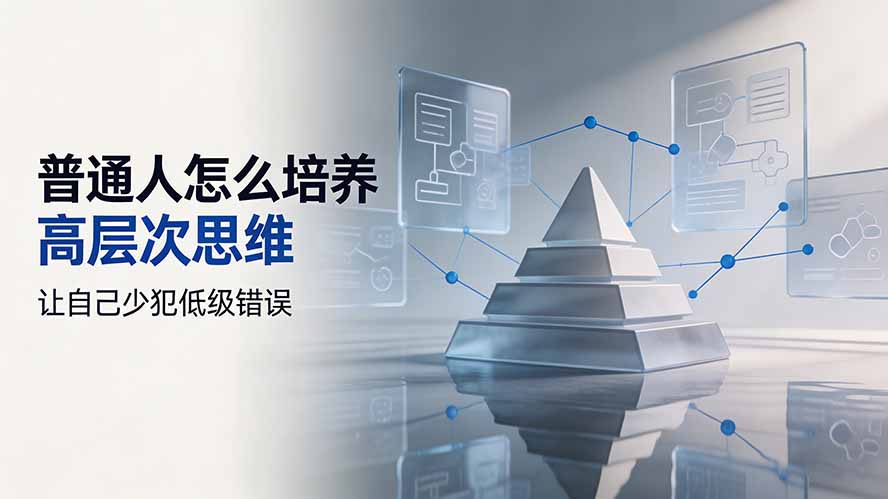 付费文章：普通人怎么培养高层次思维，让自己少犯低级错误-MFXUI中国站