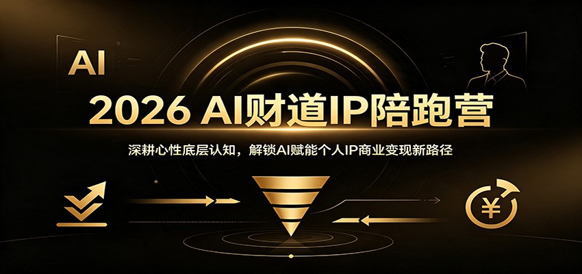 2026 AI财道IP陪跑营：深耕心性底层认知，解锁AI赋能个人IP商业变现新路径-MFXUI中国站