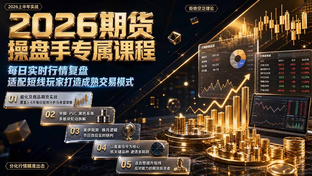 2026期货操盘手专属课程-更新8月，每日实时行情复盘，适配短线玩家打造成熟交易模式-MFXUI中国站