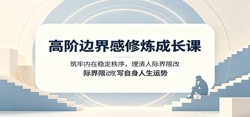 高阶边界感修炼成长课：筑牢内在稳定秩序，理清人际界限改写自身人生运势-MFXUI中国站