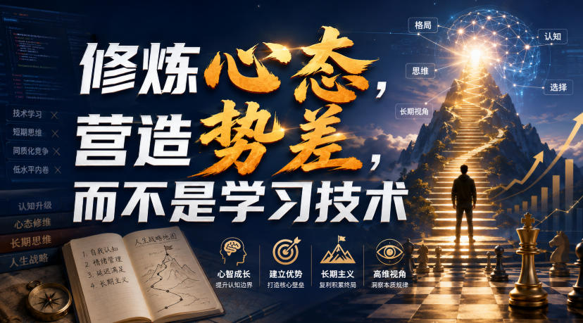 付费文章：修炼心态，营造势差，而不是学习技术-MFXUI中国站