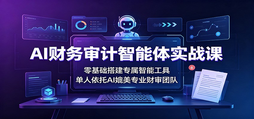 AI财务审计智能体实战课：零基础搭建专属智能工具，单人依托AI媲美专业财审团队-MFXUI中国站