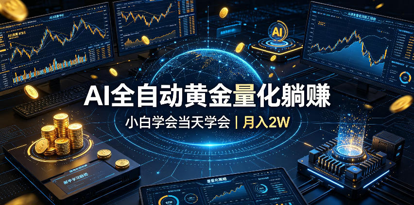 AI全自动黄金量化躺賺：小白学会当天学会，月入2W！【揭秘】-MFXUI中国站