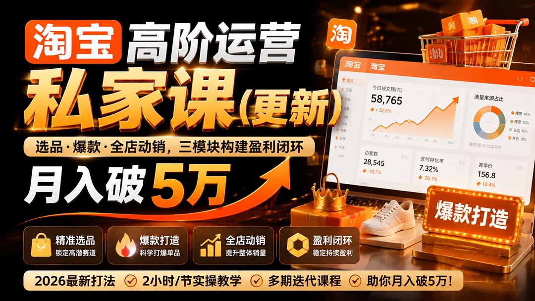 淘宝高阶运营私家课(更新26年-MFXUI中国站