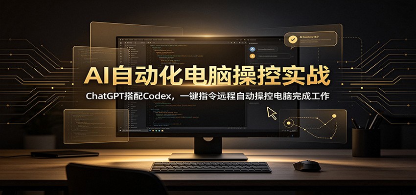 AI自动化电脑操控实战：ChatGPT搭配Codex，一键指令远程自动操控电脑完成工作-MFXUI中国站