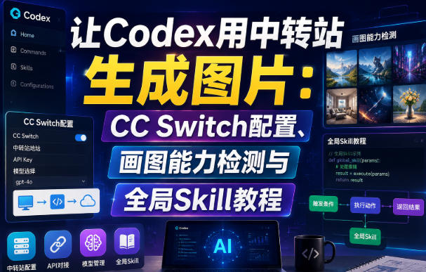 让Codex用中转站生成图片：CC Switch配置、画图能力检测与全局Skill教程-MFXUI中国站