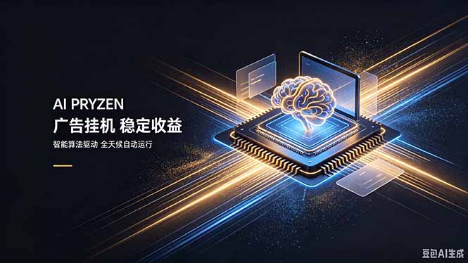 AI Pryzen 广告挂机｜24小时自动跑，日入300-500，新手零门槛-MFXUI中国站
