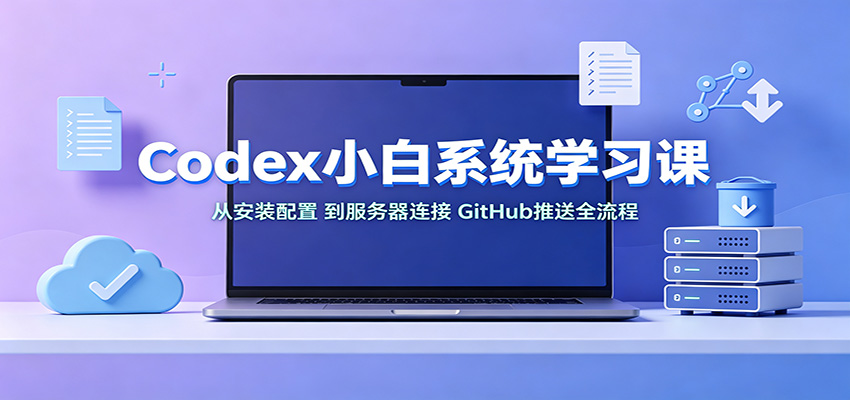 Codex小白系统学习课：小从安装配置，到服务器连接、GitHub推送全流程-MFXUI中国站
