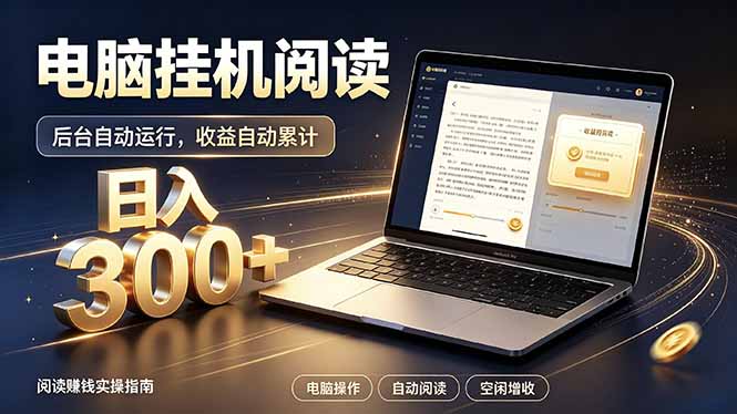 看小说也有收益？自动化流程，轻松日入300+-MFXUI中国站