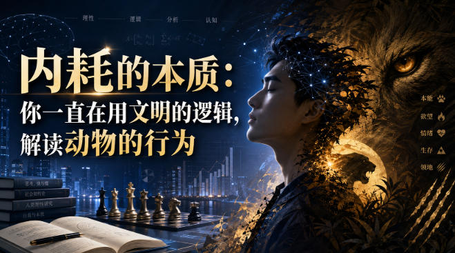 付费文章：内耗的本质：你一直在用文明的逻辑，解读动物的行为-MFXUI中国站