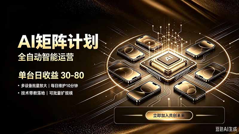AI智能对话,矩阵规模化创业,全程技术扶持,长久稳定,日入800+-MFXUI中国站