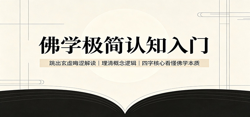佛学极简认知入门：跳出玄虚晦涩解读，理清概念逻辑，四字核心看懂佛学本质-MFXUI中国站