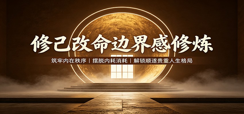 修己改命边界感修炼：筑牢内在秩序，摆脱内耗消耗，解锁顺遂贵重人生格局-MFXUI中国站