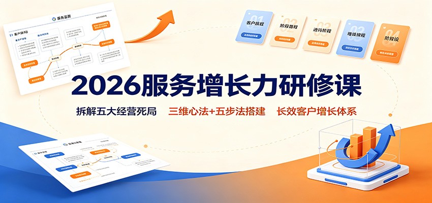 2026服务增长力研修课：拆解五大经营死局，三维心法+五步法搭建长效客户增长体系-MFXUI中国站