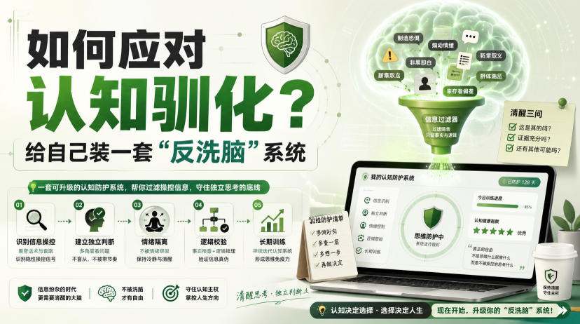 付费文章：如何应对认知驯化？给自己装一套“反洗脑”系统-MFXUI中国站