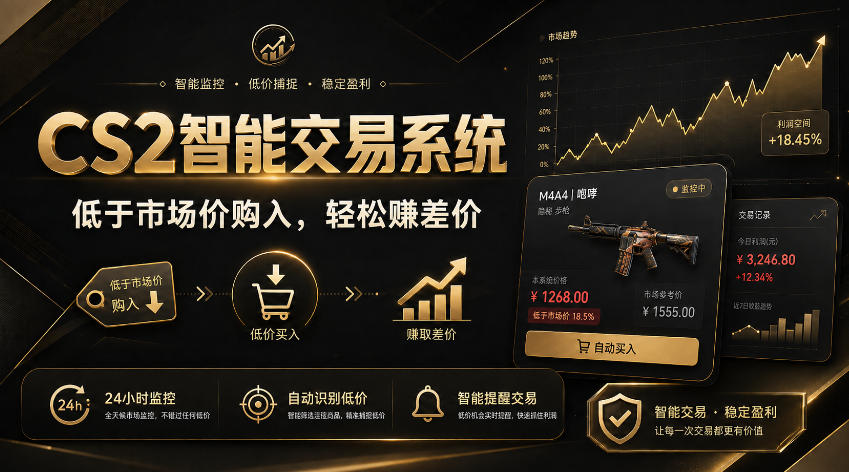 CS2智能交易系统，轻松賺差价|自动运行，无需自己挂G|数据支持任何形式验证【揭秘】-MFXUI中国站