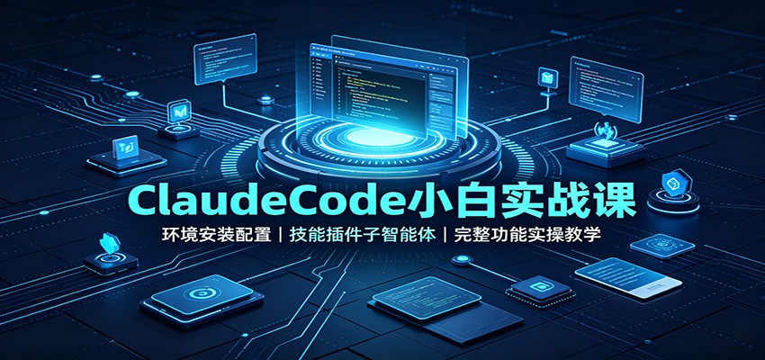 ClaudeCode小白实战课:环境安装配置,技能插件子智能体,完整功能实操教学-MFXUI中国站