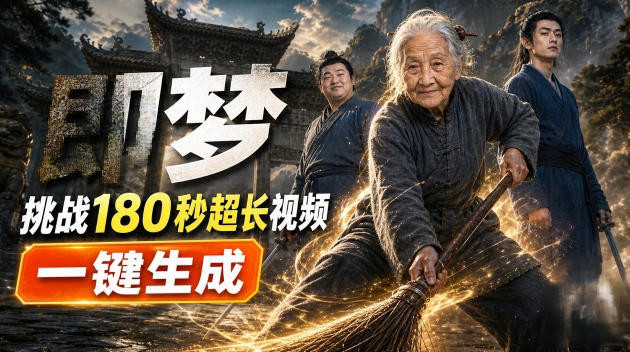 即梦挑战180秒超长视频!一键生成3分钟电影?完整制作流程详细分享!-MFXUI中国站