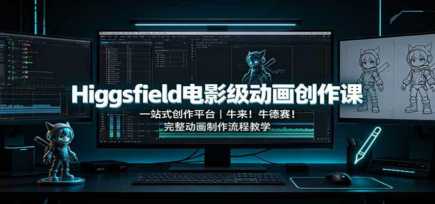 Higgsfield电影级动画创作课：一站式创作平台，牛来！牛德赛！完整动画制作流程教学-MFXUI中国站