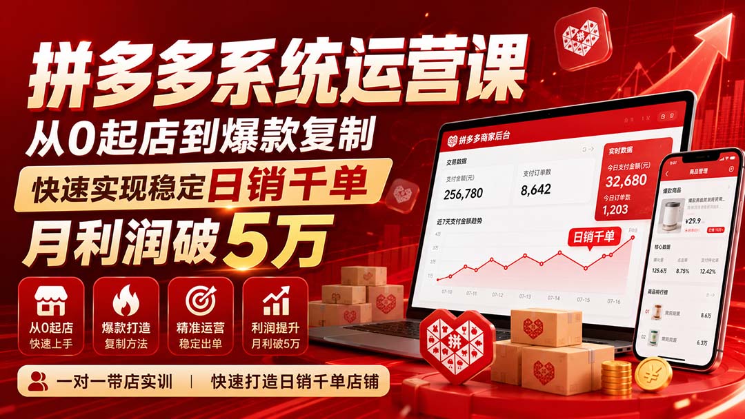 拼多多系统运营课(更新8月-MFXUI中国站
