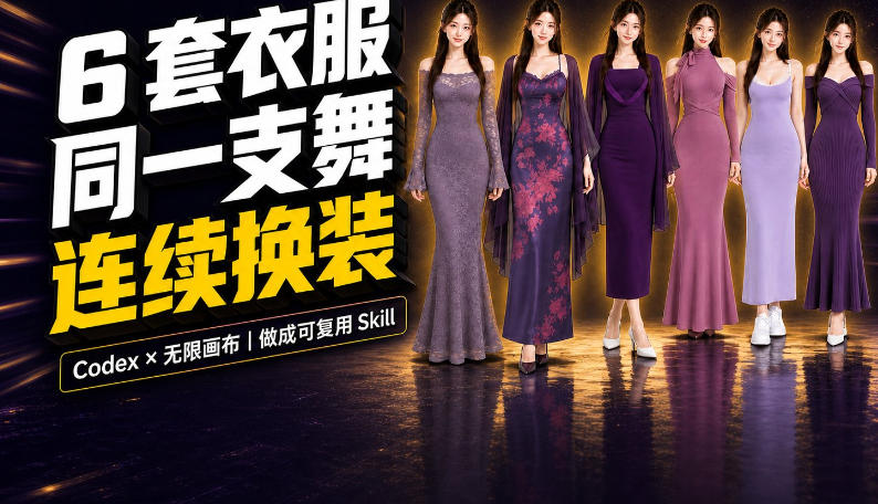 同一支舞，6套衣服按顺序切换：我把服装换装视频做成了一个Skill-MFXUI中国站
