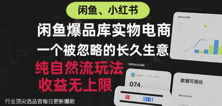 闲鱼小红书实物电商，纯自然流玩法，一个被忽略的长久生意，收益无上限【揭秘】-MFXUI中国站